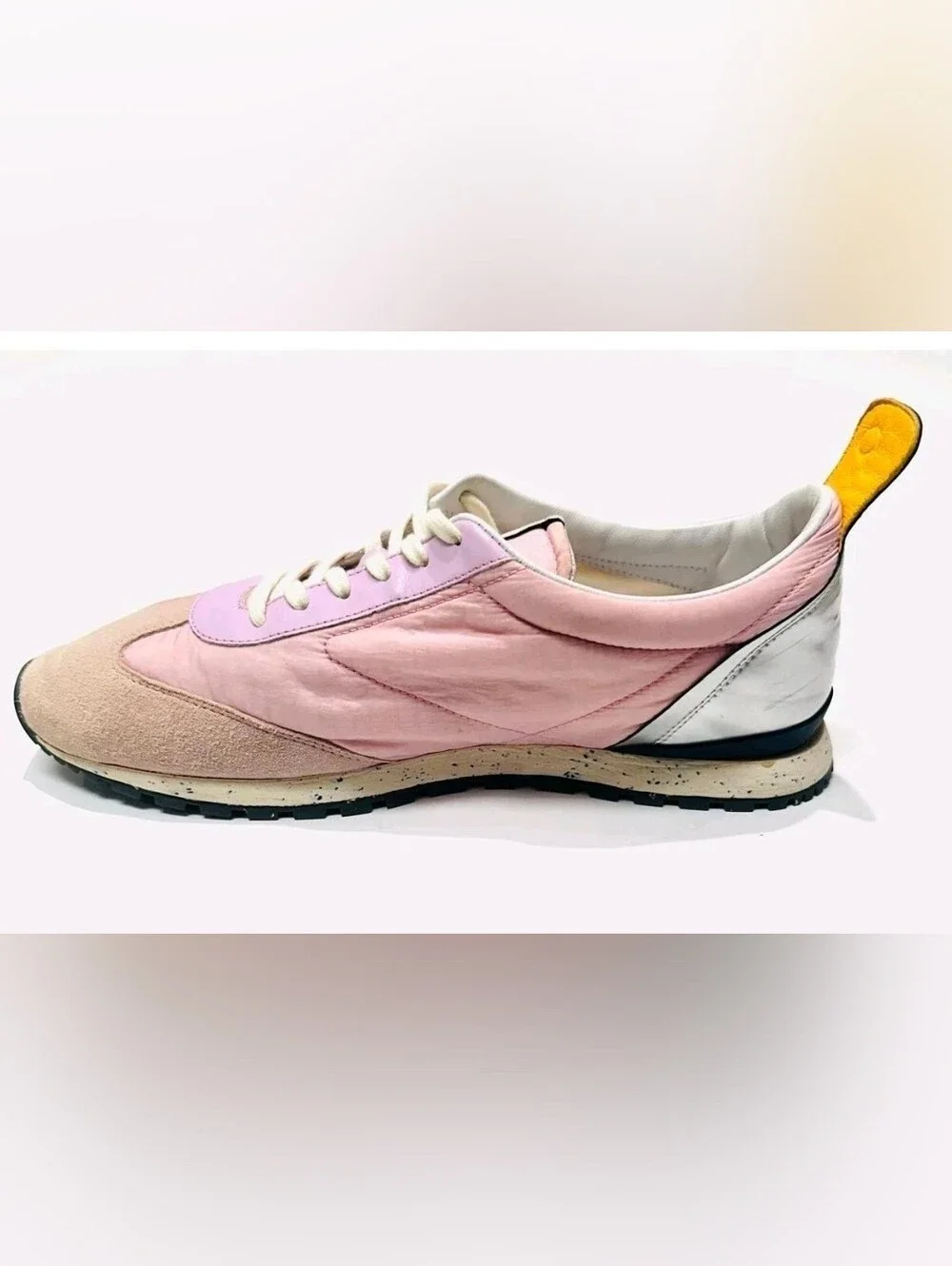 Oncept Tokyo Minimal Sneaker Lilac Pink Suede Nylon Retro Womens 10 Ultra Light